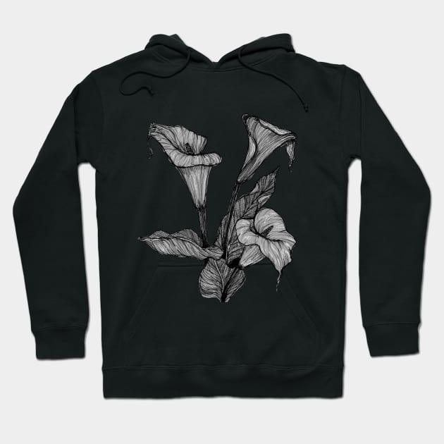 calla lily Hoodie by lovefromsirius